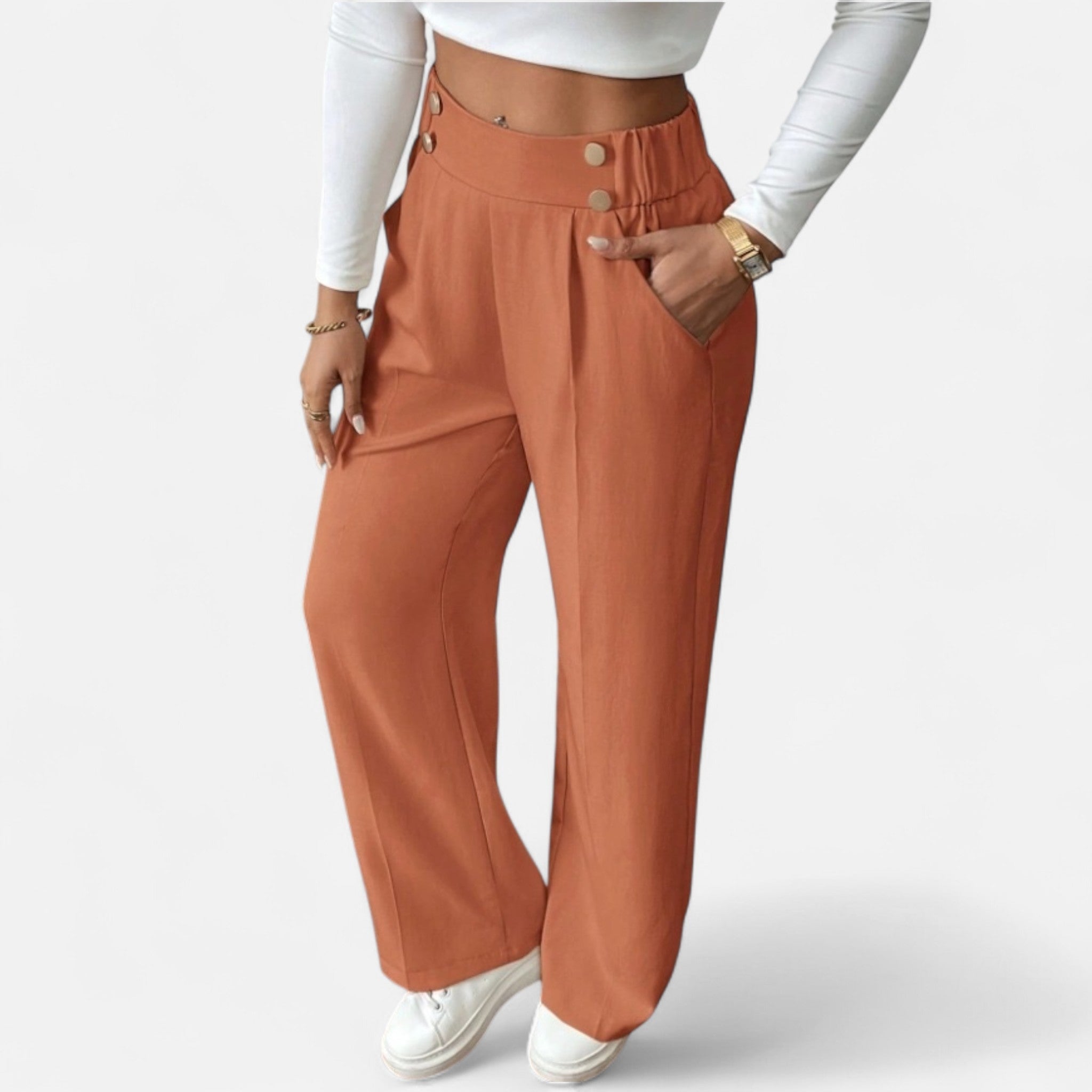 Cavellos | Pantalon élégant taille haute pour femme
