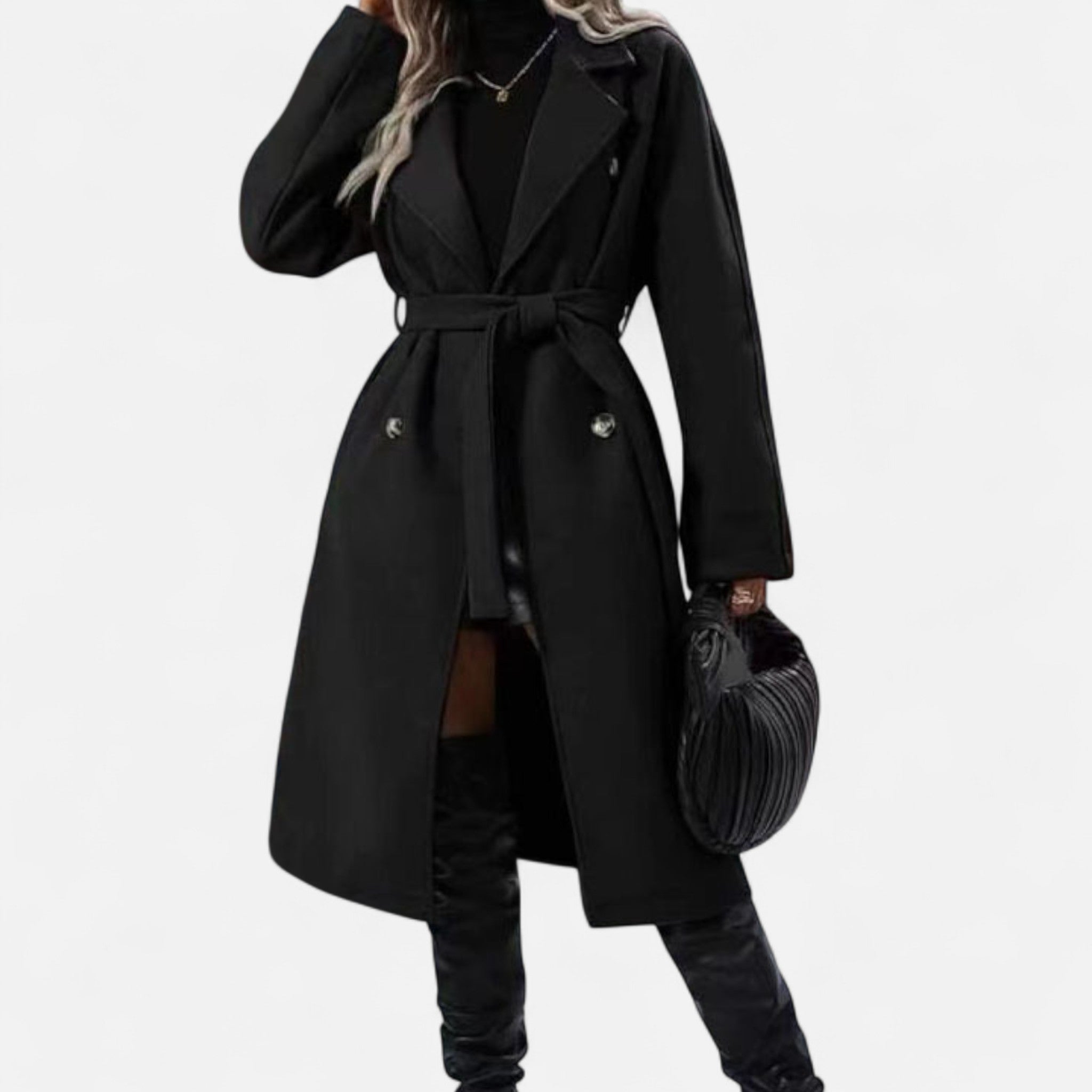 Cavellos | Manteau Long Trench Élégant Pour Femme