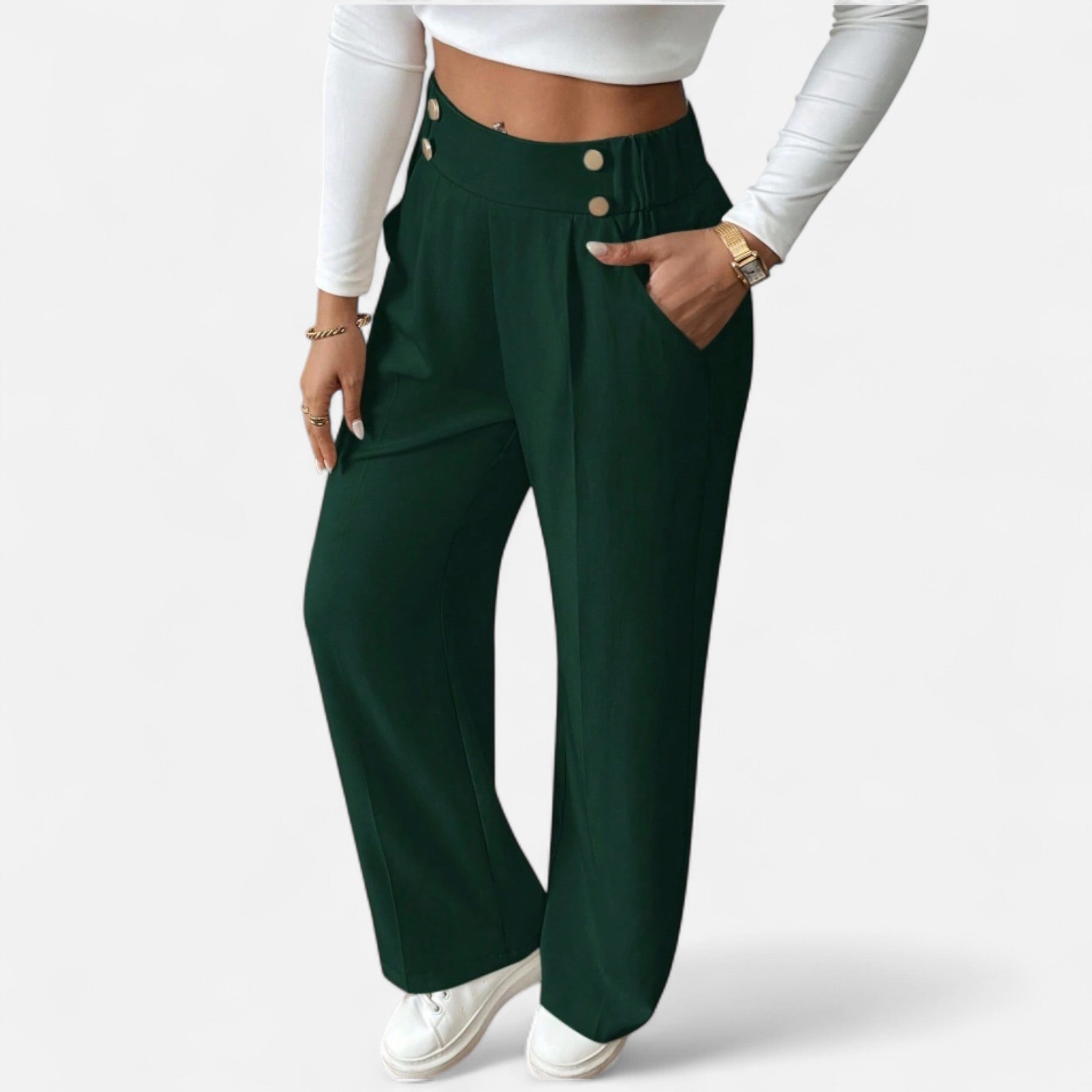Cavellos | Pantalon élégant taille haute pour femme