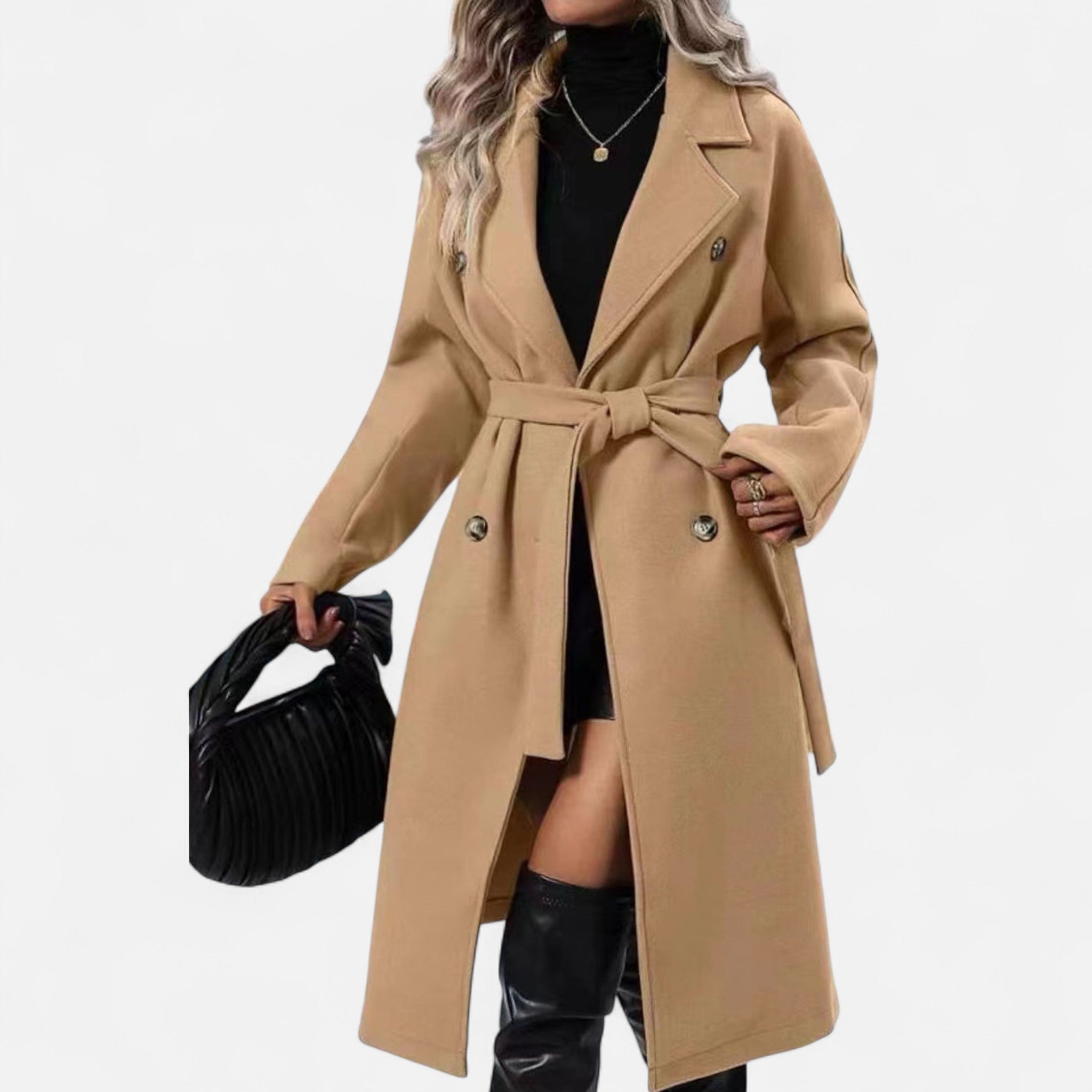 Cavellos | Manteau Long Trench Élégant Pour Femme
