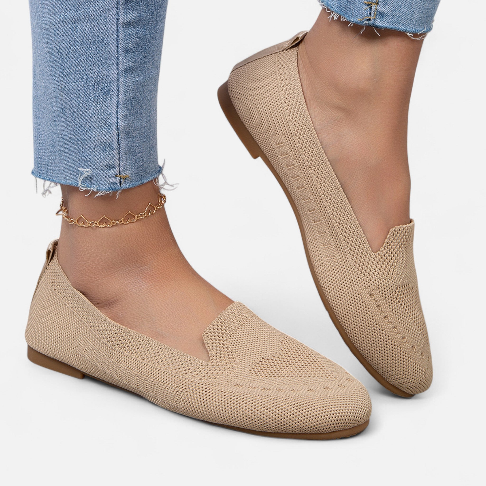 Cavellos | Chaussures plates tissées sans lacets pour femme