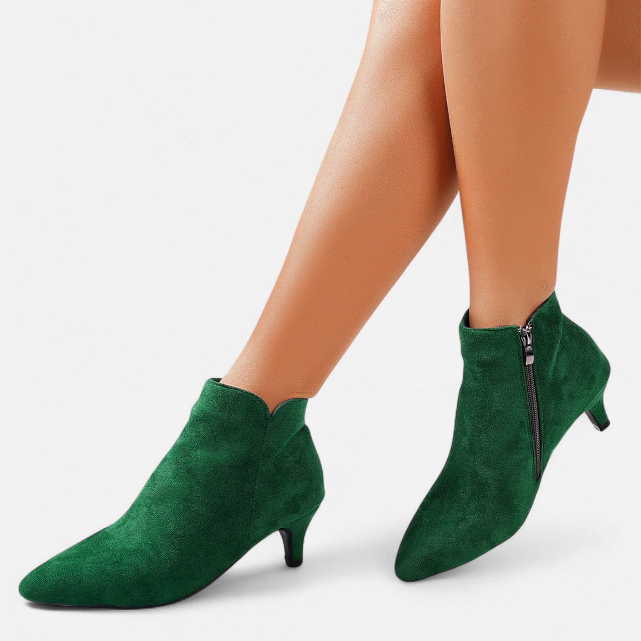 Cavellos | Bottines à talons aiguilles en suède pour femme