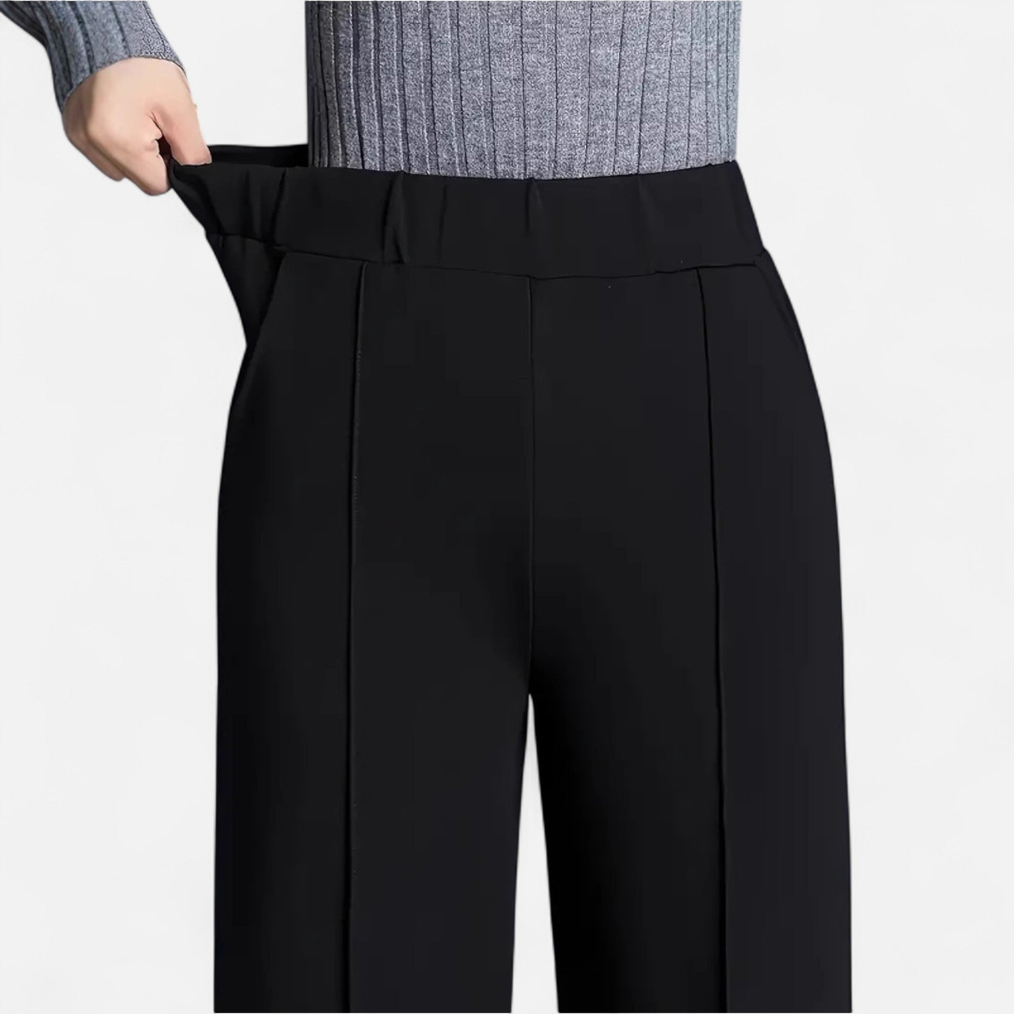 Cavellos | Pantalon à jambe large et coupe ajustée pour femme