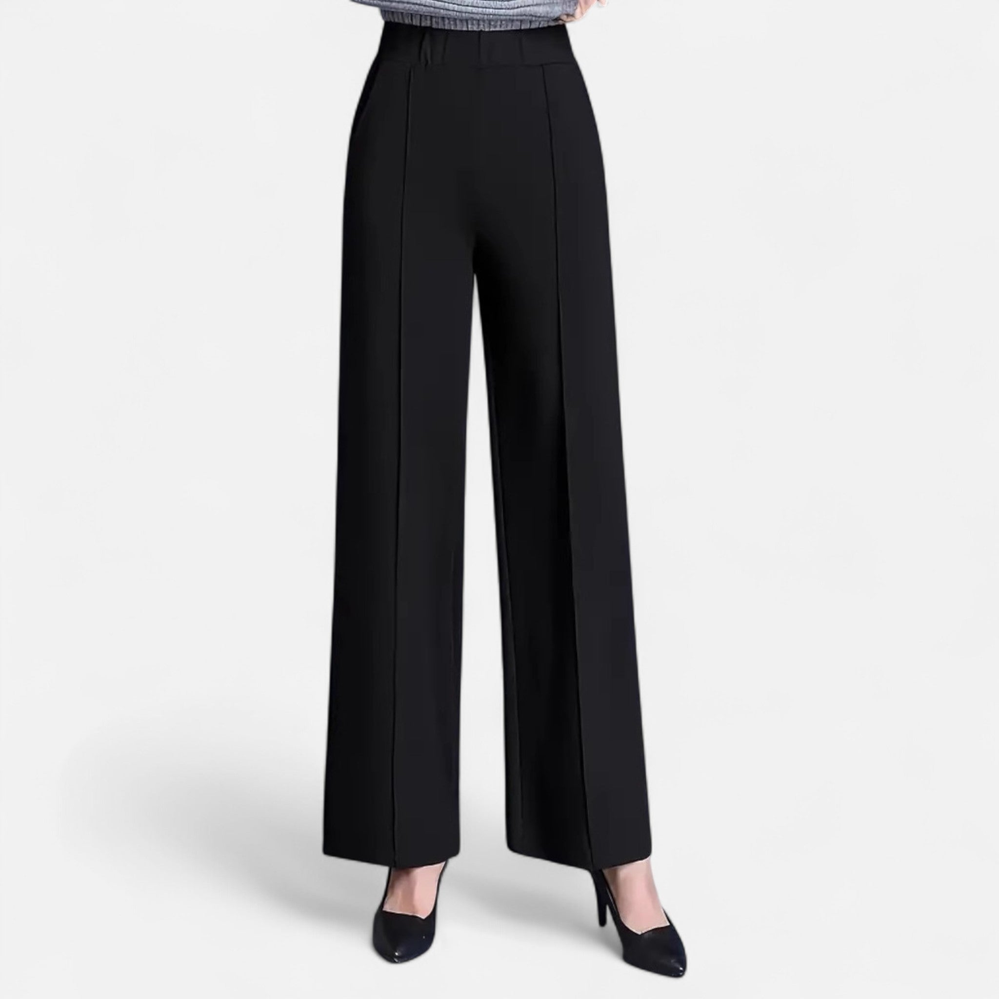Cavellos | Pantalon à jambe large et coupe ajustée pour femme
